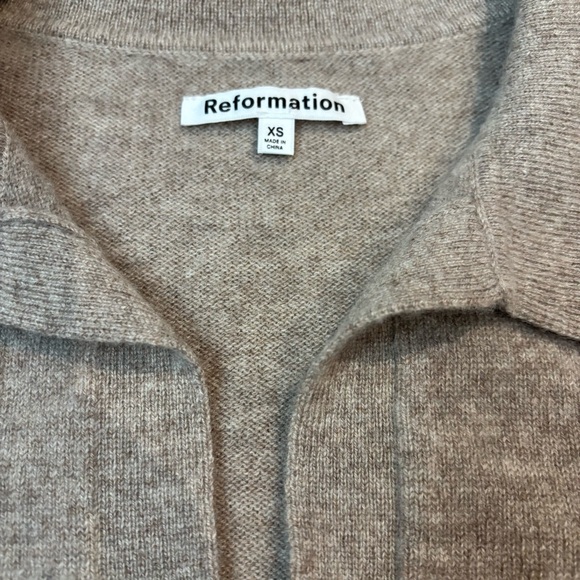 Reformation Maye Cashmere Polo Sweater - Picture 7 of 10